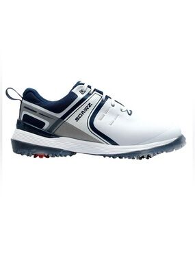 Sqairz Speed Golf Shoes White Navy Men’s Size 11.5 New With Bag